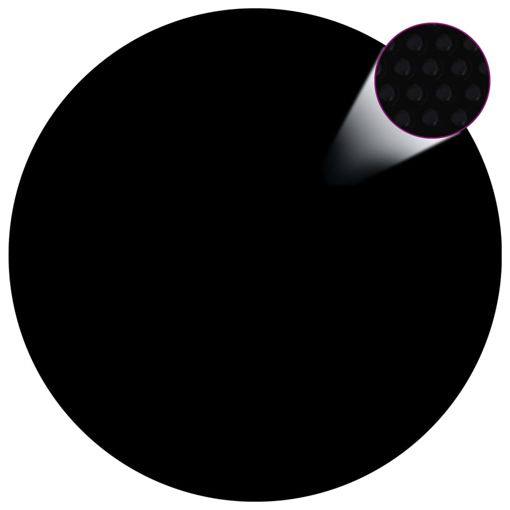 vidaXL Saulę sugerianti baseino plėvelė, juoda/mėlyna, 488cm, PE