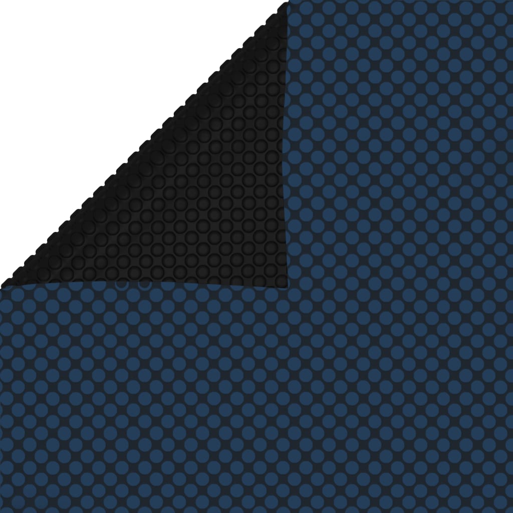 vidaXL Treibende Pool-Solarplane PE 488x244 cm Schwarz und Blau