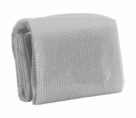 vidaXL Folie solară plutitoare de piscină, gri, 250 cm, PE