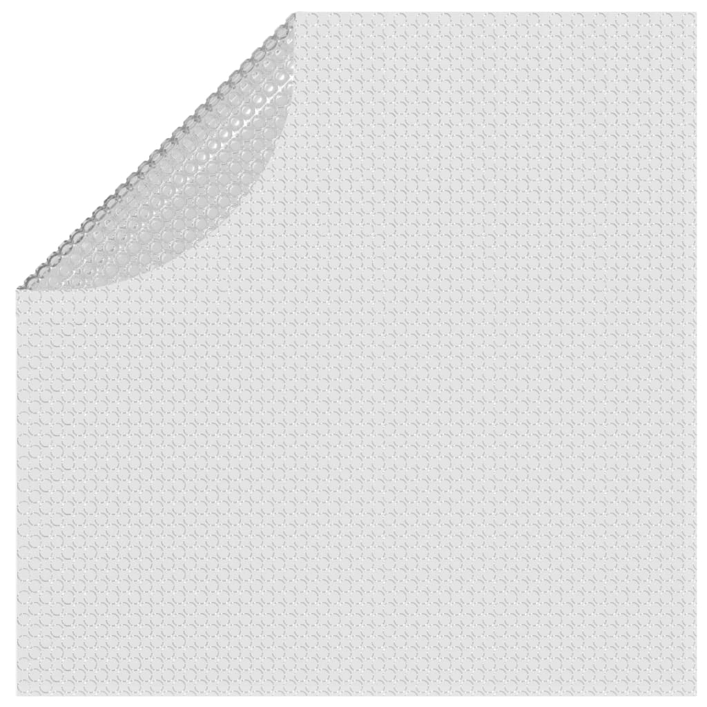 Szürke napelemes lebegő PE medencefólia 356 cm 