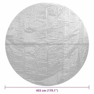Plovoucí PE solární plachta 455 cm šedá - obrázek 6