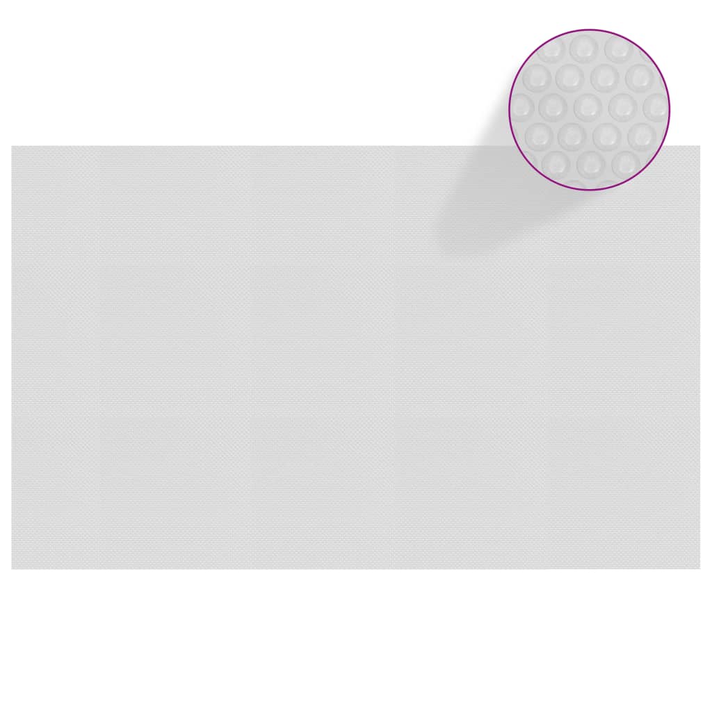 vidaXL Plovoucí PE solární plachta na bazén 260 x 160 cm šedá