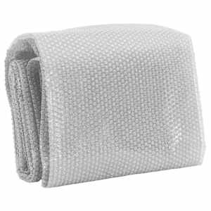 vidaXL Cubierta solar de piscina de PE flotante gris 732x366 cm