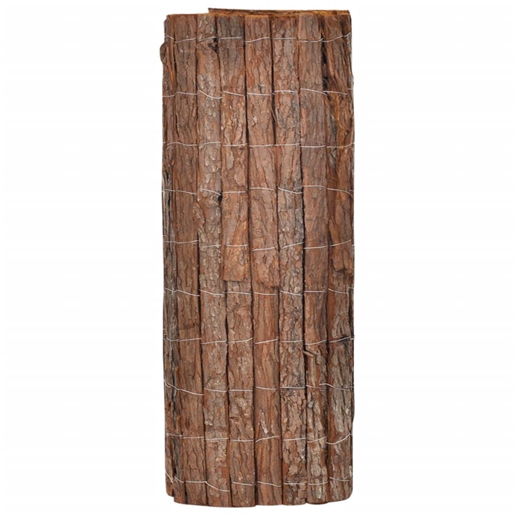 Thumbnail - vidaXL Rindenzaun 1000x70 cm