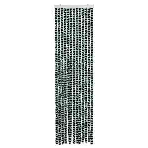 vidaXL Zavesa proti mrčesu zelena in bela 56x185 cm šenilja