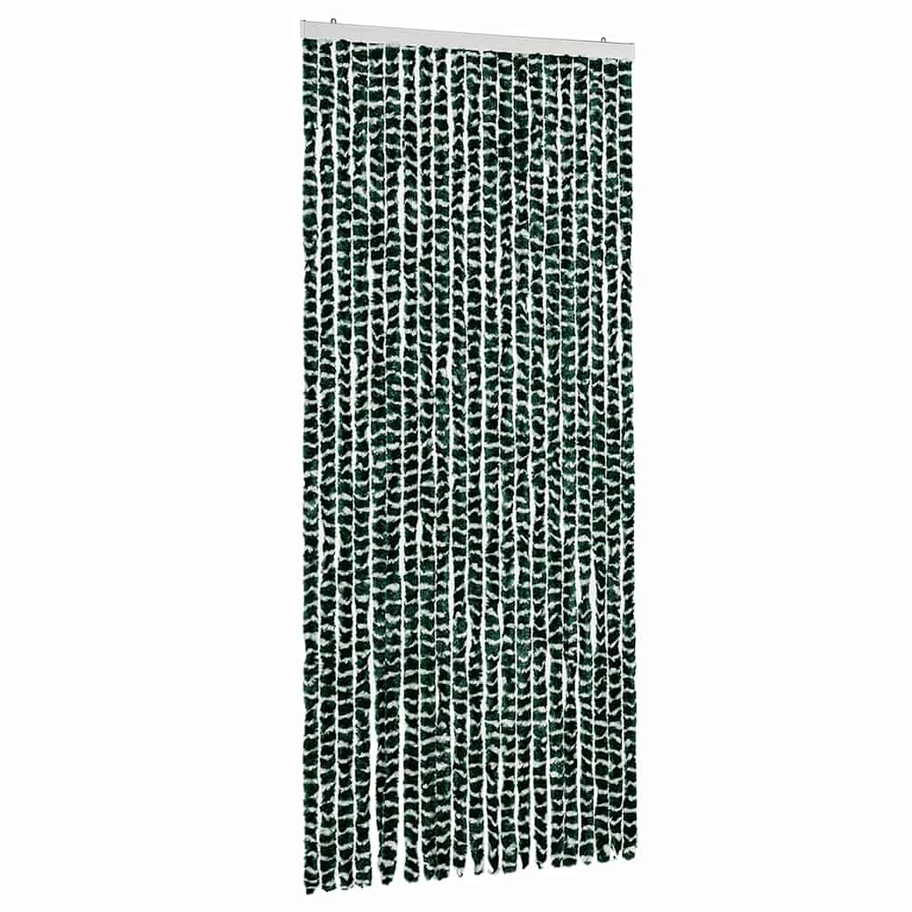 vidaXL Závěs proti hmyzu zeleno-bílý 90 x 220 cm Chenille