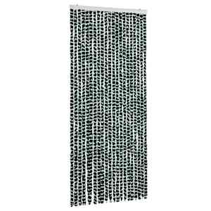 Závěs proti hmyzu zeleno-bílý 90 x 220 cm Chenille - obrázek 2