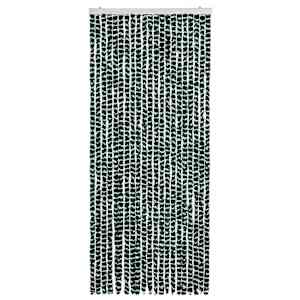Závěs proti hmyzu zeleno-bílý 90 x 220 cm Chenille - obrázek 3
