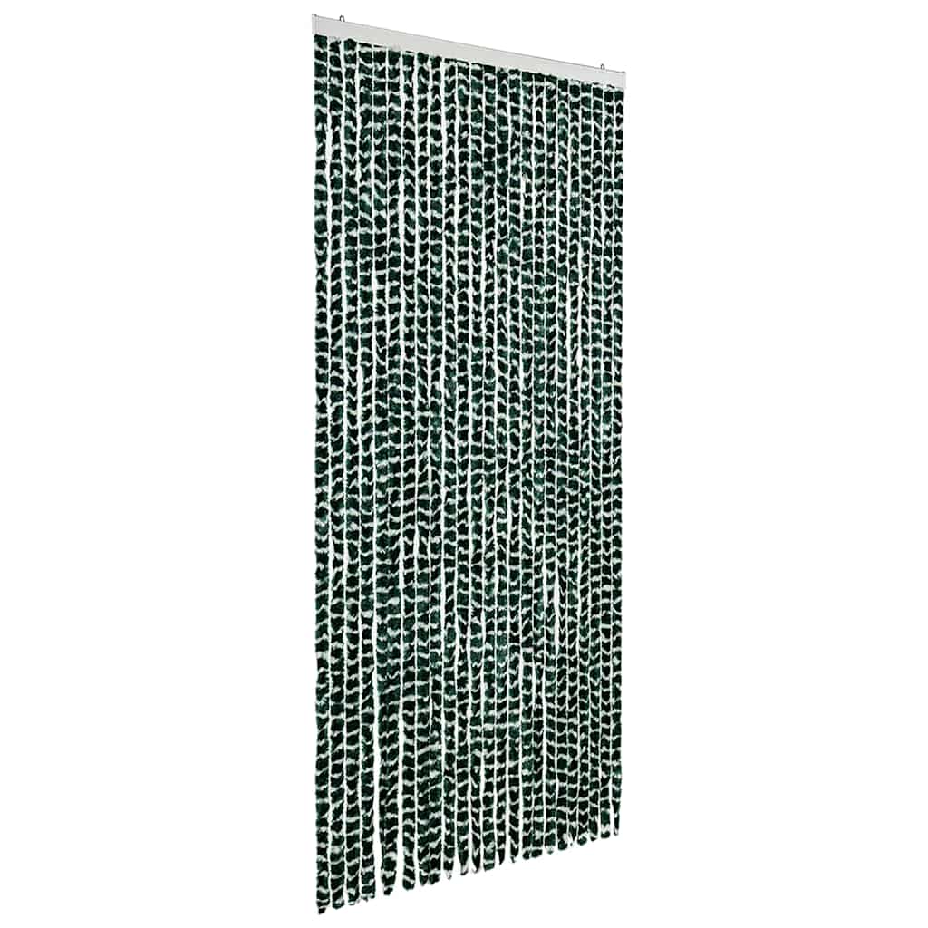 vidaXL Závěs proti hmyzu zeleno-bílý 100 x 220 cm Chenille