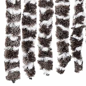 Závěs proti hmyzu hnědo-bílý 56 x 185 cm Chenille - obrázek 5