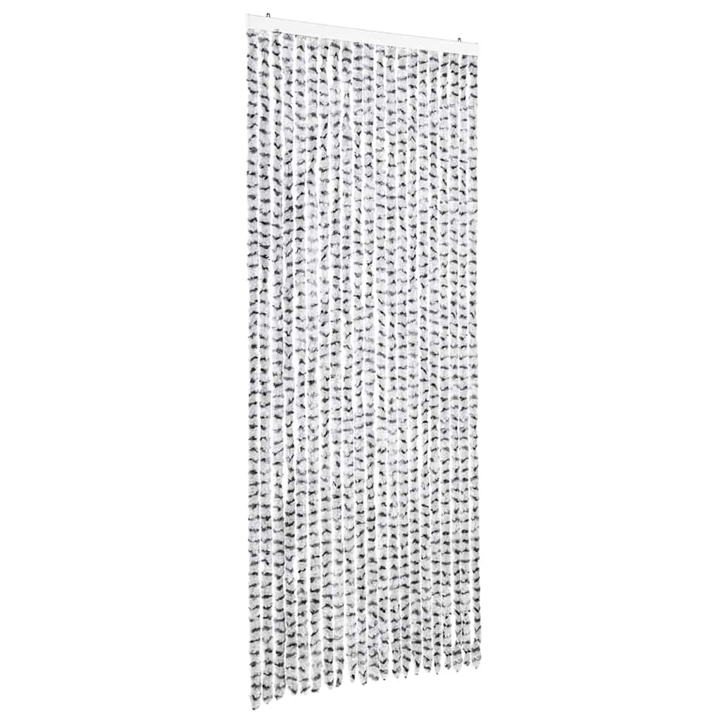 vidaXL Závěs proti hmyzu světle a tmavě šedý 90 x 220 cm Chenille