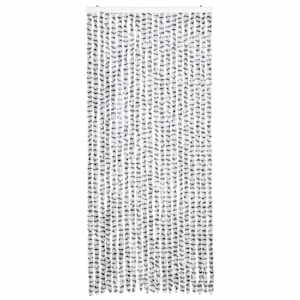 Závěs proti hmyzu světle a tmavě šedý 90 x 220 cm Chenille - obrázek 3