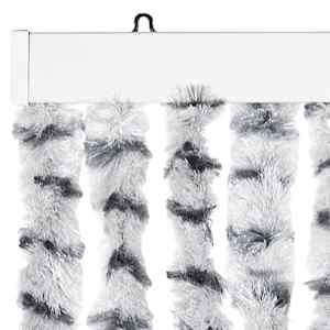 Závěs proti hmyzu světle a tmavě šedý 90 x 220 cm Chenille - obrázek 4