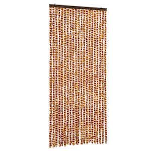 Závěs proti hmyzu okrovo-bílý 90 x 220 cm Chenille - obrázek 2