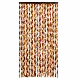 Závěs proti hmyzu okrovo-bílý 100 x 220 cm Chenille - obrázek 3