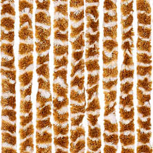 Závěs proti hmyzu okrovo-bílý 100 x 220 cm Chenille - obrázek 6