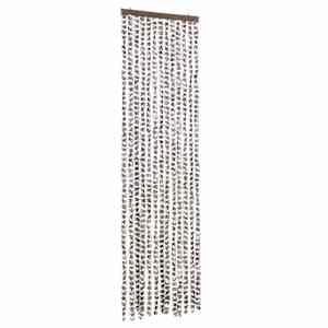vidaXL putukakardin pruunikashall ja valge, 56 x 185 cm &scaron;enill