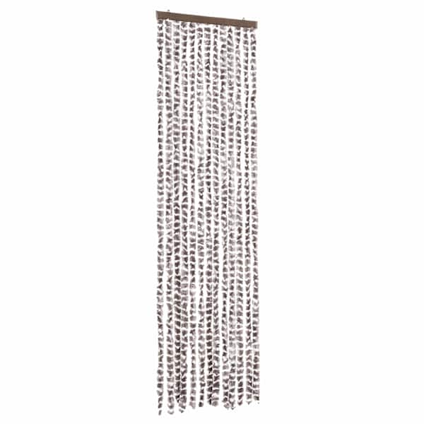 vidaXL putukakardin pruunikashall ja valge, 56 x 185 cm &scaron;enill
