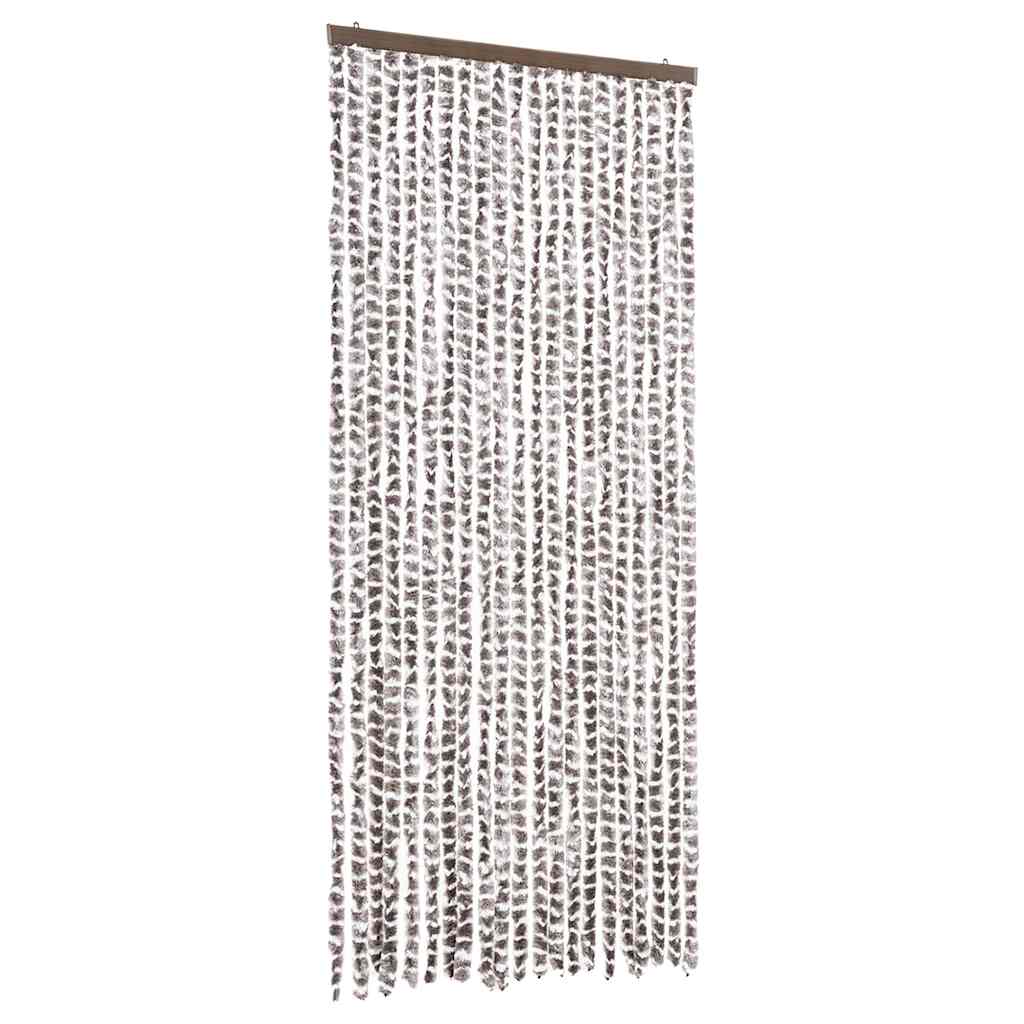 vidaXL Závěs proti hmyzu taupe a bílý 90 x 220 cm Chenille