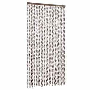 vidaXL putukakardin pruunikashall ja valge, 100 x 220 cm, &scaron;enill
