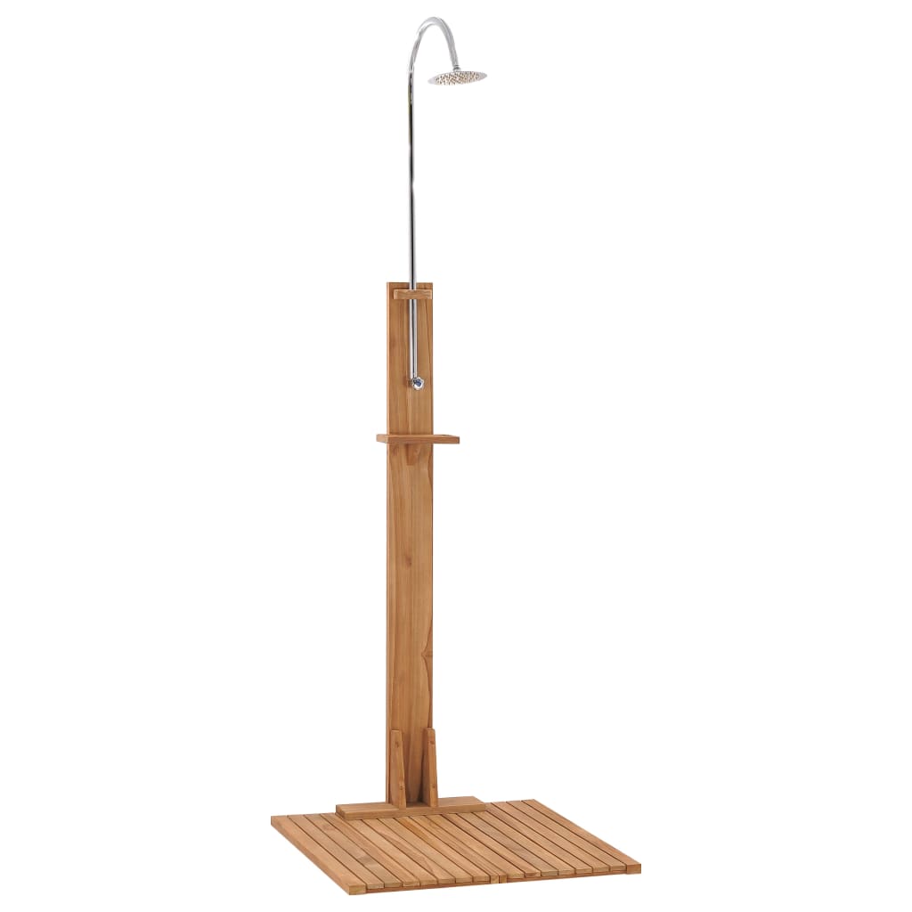 Douche De Jardin 75x75x210 Cm Bois De Teck Solide VidaXL 14 width=274