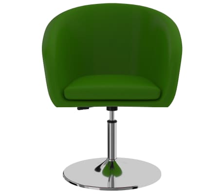 vidaXL Valgomojo kėdė, žalios spalvos, dirbtinė oda