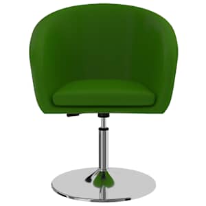vidaXL Valgomojo kėdė, žalios spalvos, dirbtinė oda