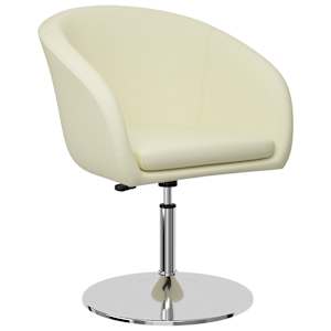 vidaXL Valgomojo kėdės, 2vnt., kreminės spalvos, dirbtinė oda