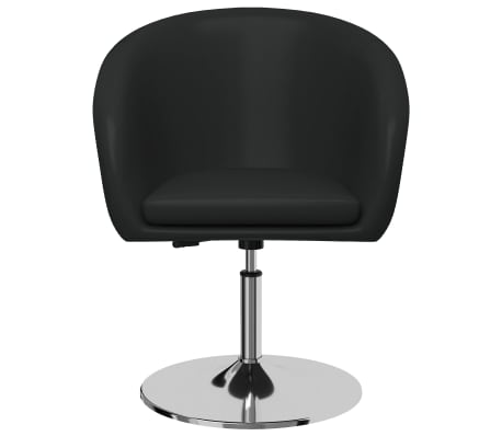 vidaXL Valgomojo kėdės, 2vnt., pilkos spalvos, dirbtinė oda