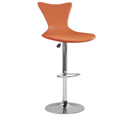 vidaXL Barski stolci od umjetne kože 2 kom narančasti