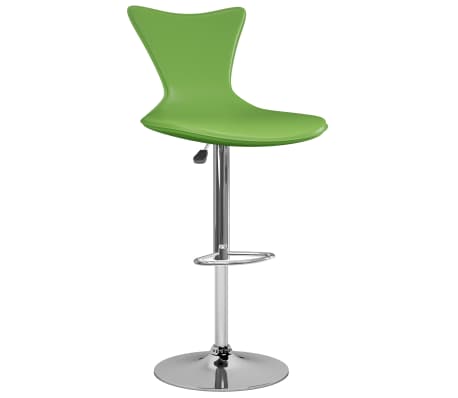 vidaXL Tabourets de bar 2 pcs Vert Similicuir