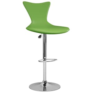 vidaXL Baro taburetės, 2vnt., žalios spalvos, dirbtinė oda