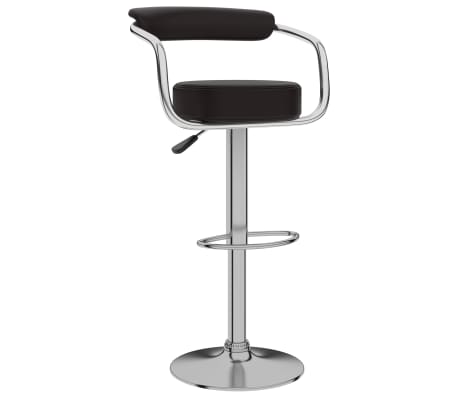 vidaXL Baro taburetės, 2vnt., rudos spalvos, dirbtinė oda