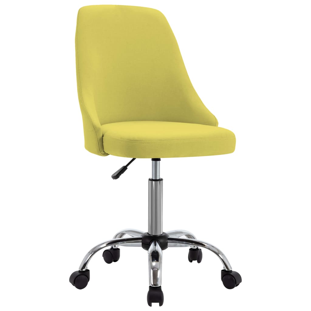 

vidaXL Eetkamerstoelen 2 st stof geel