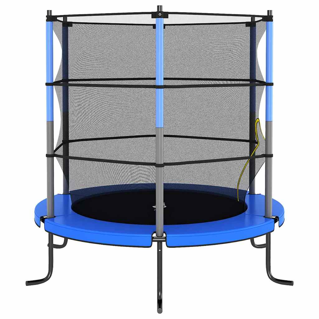 Thumbnail - vidaXL Trampolin mit Sicherheitsnetz Rund 140x160 cm Blau