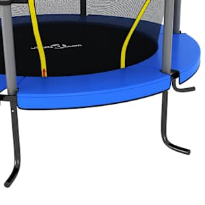 Trampolína s bezpečnostní sítí kulatá 140 x 160 cm modrá - obrázek 5