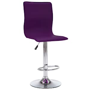 vidaXL Baro taburetės, 2vnt., violetinės spalvos, dirbtinė oda