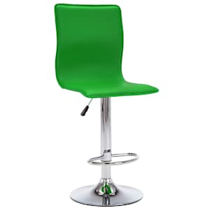 vidaXL Baro taburetės, 2vnt., žalios spalvos, dirbtinė oda