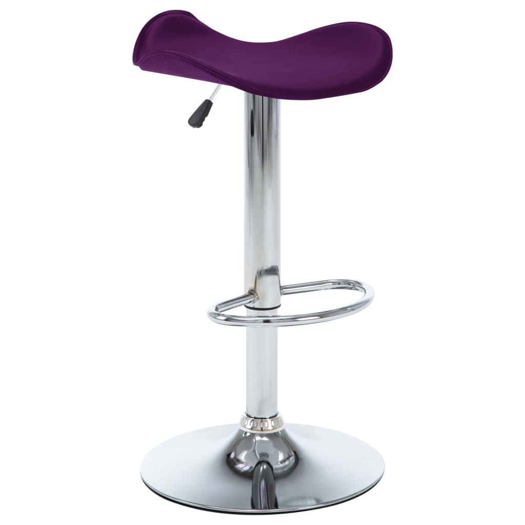 vidaXL Tabourets de bar lot de 2 violet similicuir