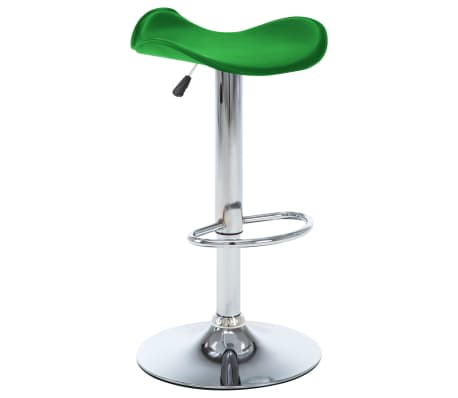 vidaXL Baro taburetės, 2vnt., žalios spalvos, dirbtinė oda