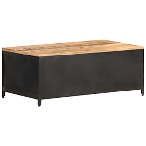 Konferenční stolek 90 x 50 x 37 cm masivní hrubý mangovník - obrázek 4
