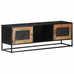 TV stolek 120 x 30 x 40 cm hrubé mangovníkové dřevo - obrázek 8