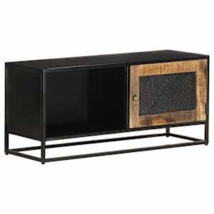 TV stolek 90 x 30 x 40 cm hrubé mangovníkové dřevo - obrázek 10