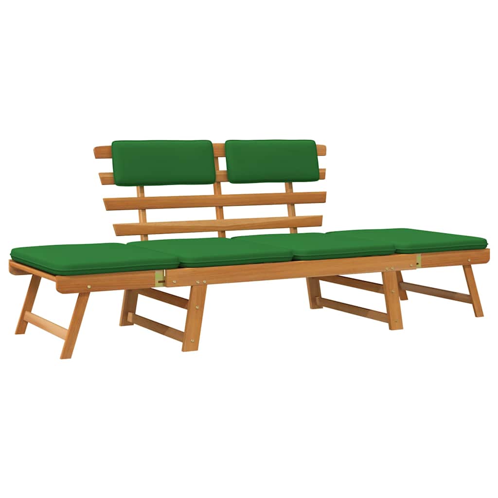 Thumbnail - vidaXL Gartenbank mit Auflagen 2-in-1 190 cm Massivholz Akazie