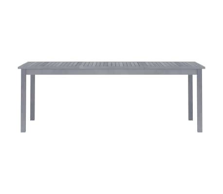 vidaXL Sodo valgomojo stalas, 215x90x74cm, akacijos medienos masyvas