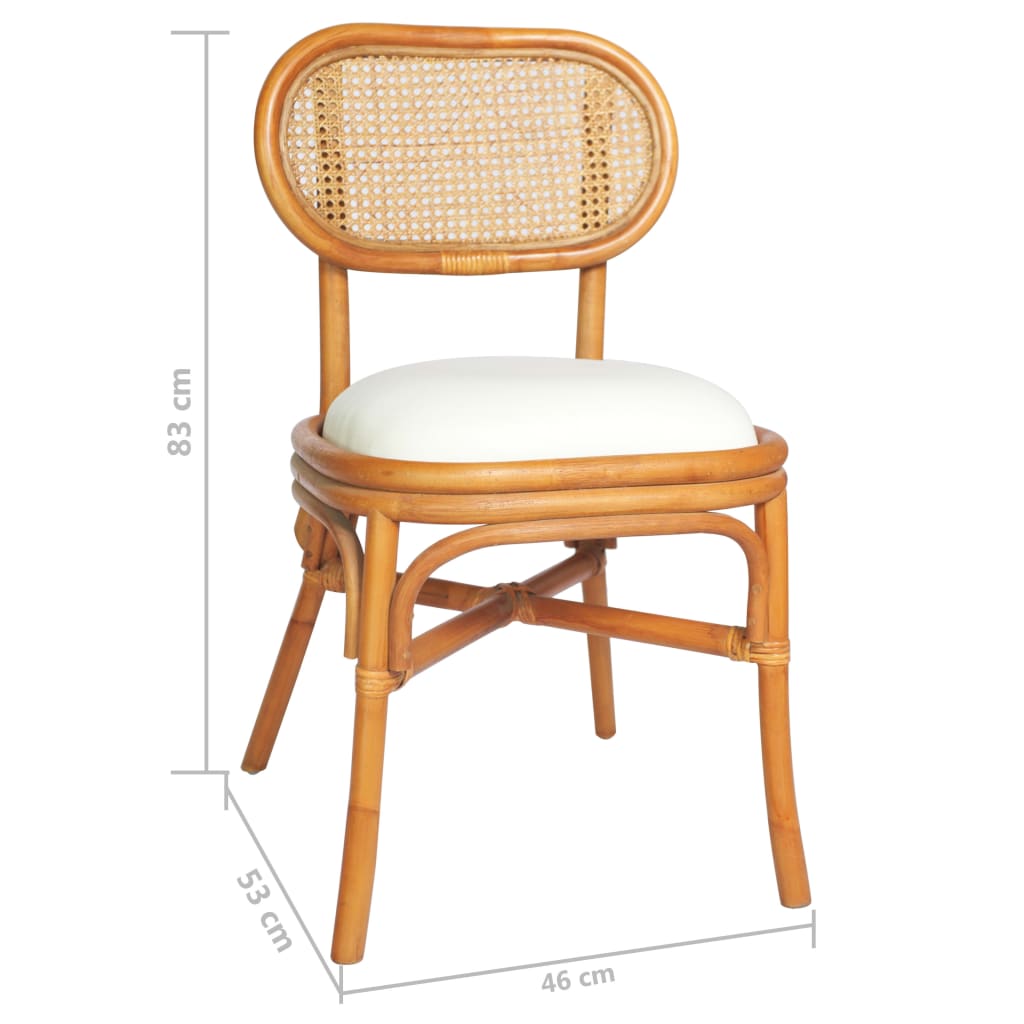 Valgomojo kėdės, 2vnt., šviesiai rudos spalvos, linas | Stepinfit