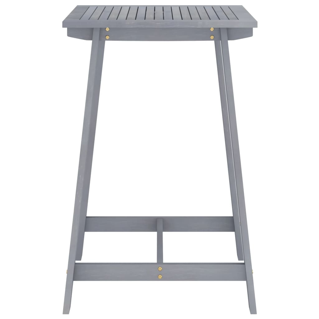 

vidaXL Tuinbartafel 70x70x104 cm massief acaciahout grijs