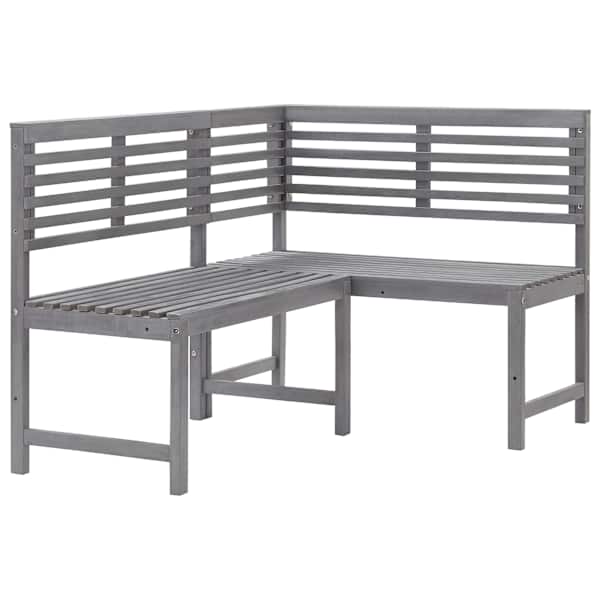 vidaXL aia nurgapink, hall, 140 cm, toekas akaatsiapuit