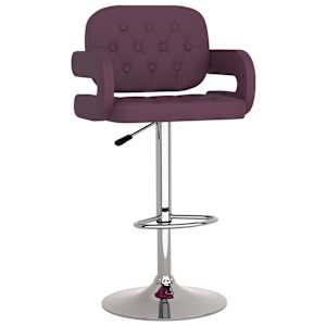 vidaXL Baro taburetės, 2vnt., violetinės spalvos, dirbtinė oda
