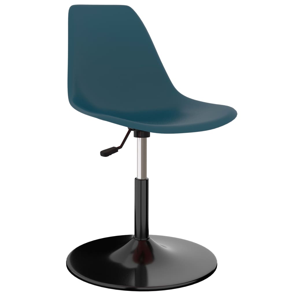 vidaXL Swivel Dining Chairs 4 pcs Turquoise PP